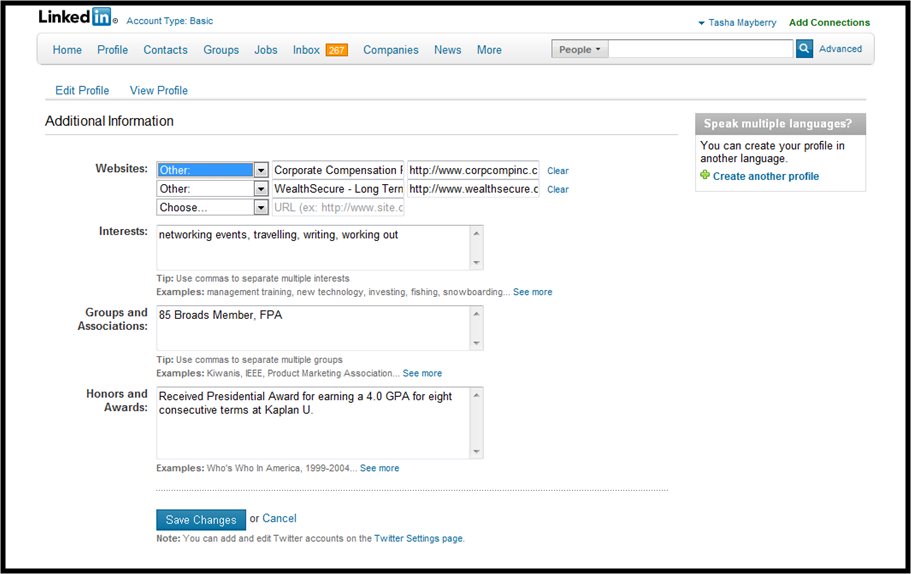 Linkedin_adding_websites